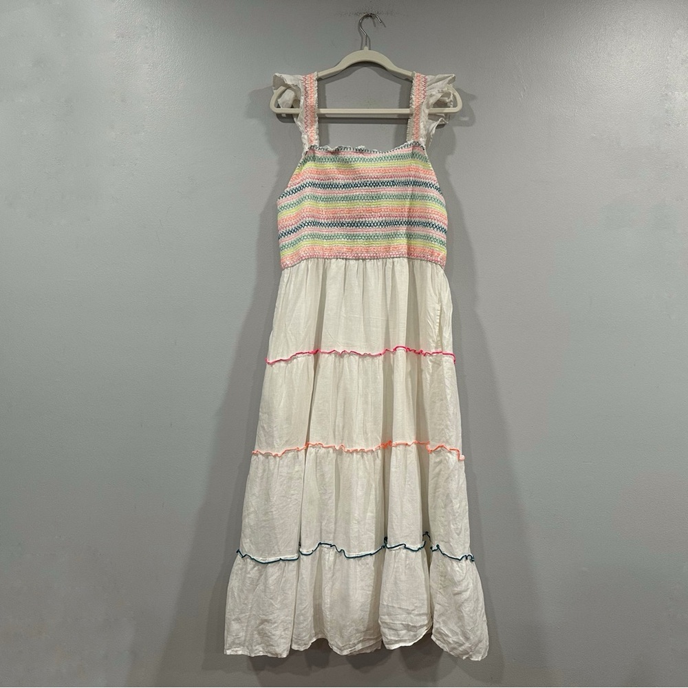 Vineyard Vines Smocked Tiered Long Dress XL